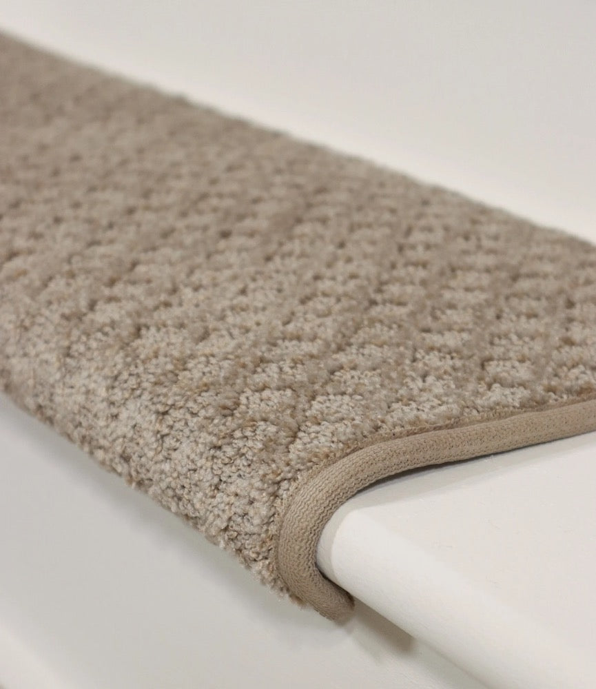 Bayside Charm Wood Grain Carpet Stair Treads (SOLD INDIVIDUALLY)