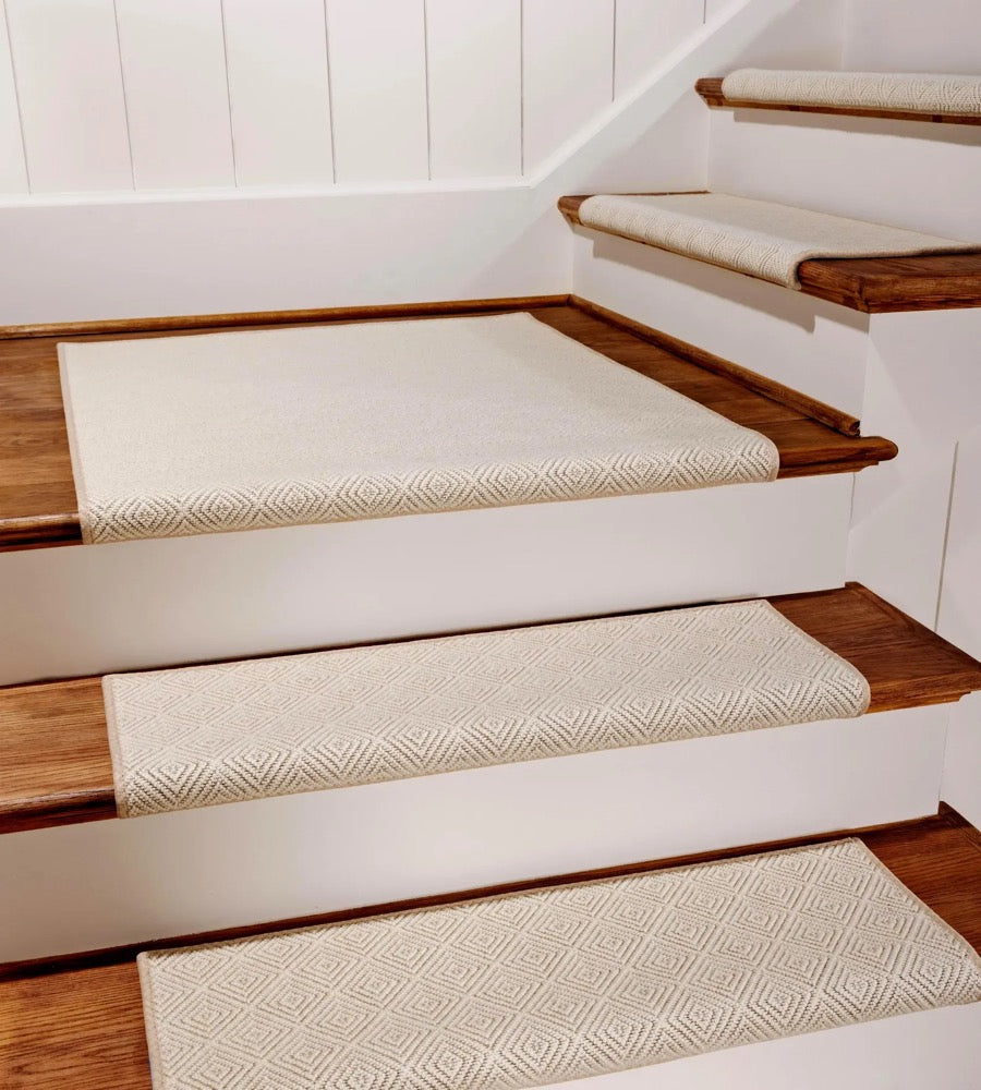 Lyndon Snow Carpet Stair Treads (SOLD INDIVIDUALLY)